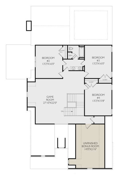 Second Floor for House Plan #957-00116