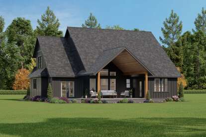 Modern Farmhouse House Plan #2464-00120 Elevation Photo