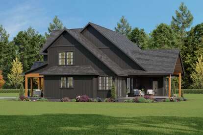 Modern Farmhouse House Plan #2464-00120 Elevation Photo