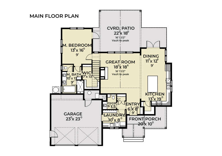 House Plan House Plan #30198 Drawing 1