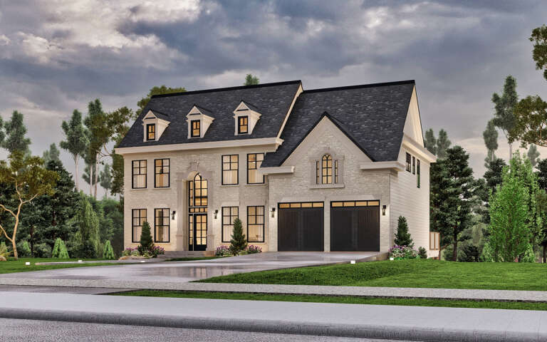 House Plan House Plan #30199 Angled Front Elevation