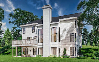 Modern Transitional House Plan #4195-00070 Elevation Photo