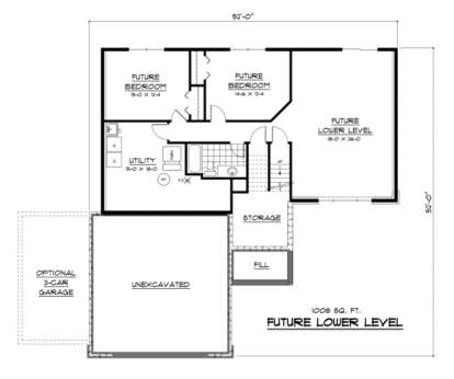 Basement for House Plan #098-00068