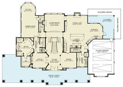 Main Floor for House Plan #4195-00071
