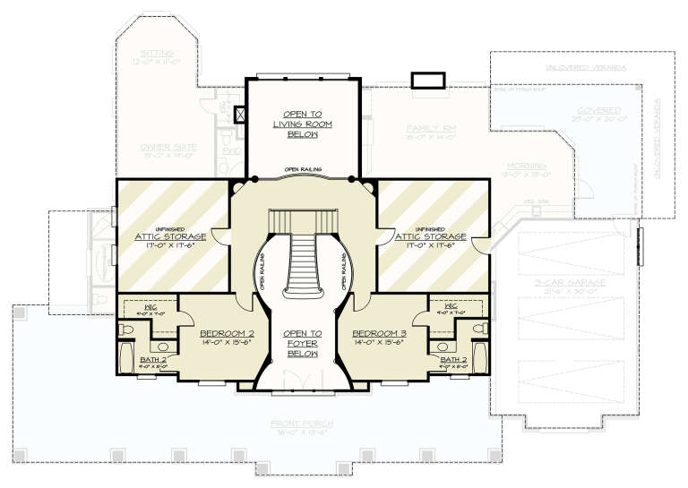 House Plan House Plan #30200 Drawing 2