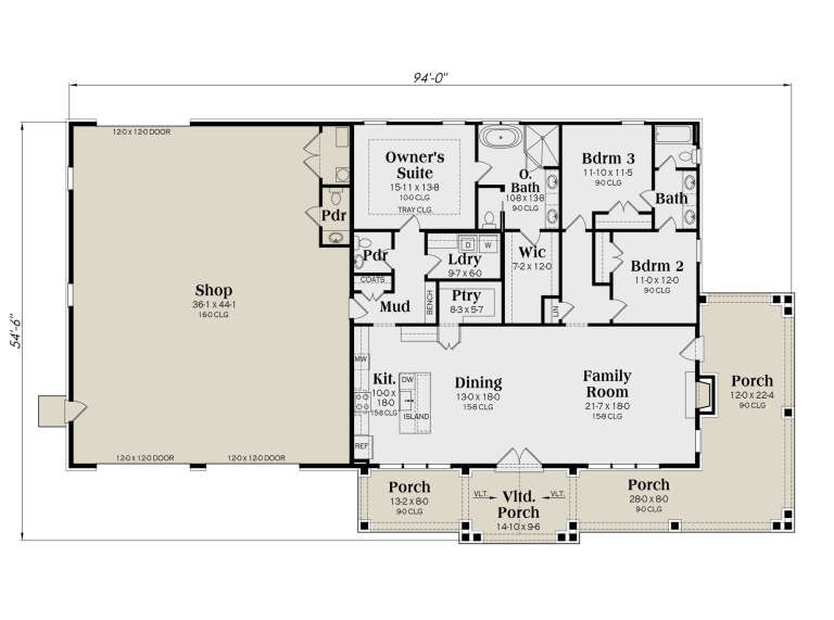 House Plan House Plan #30202 Drawing 1