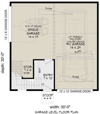 Garage Floor for House Plan #940-00964
