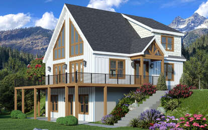 Mountain House Plan #940-00965 Elevation Photo