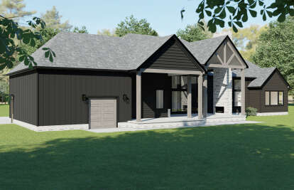 Modern Transitional House Plan #1958-00032 Elevation Photo