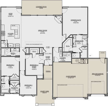 Main Floor for House Plan #7306-00041