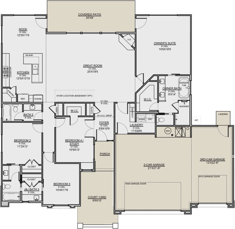 House Plan House Plan #30206 Drawing 1