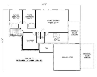 Basement for House Plan #098-00069