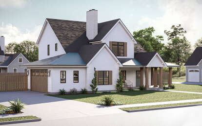 Modern Farmhouse House Plan #963-00871 Elevation Photo