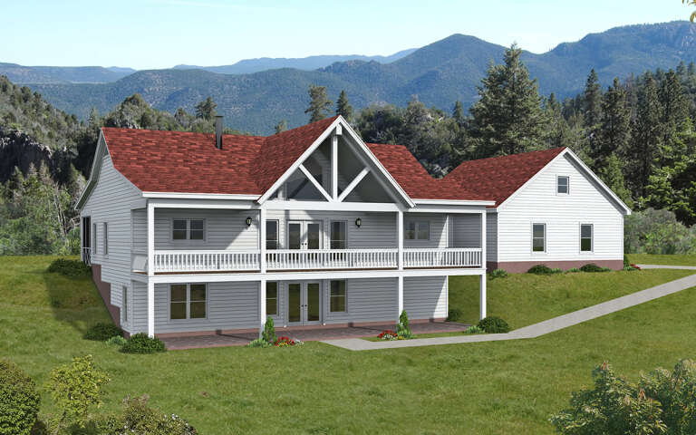 House Plan House Plan #30211 Angled Front Elevation