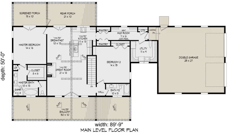 House Plan House Plan #30211 Drawing 1