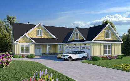 Modern Farmhouse House Plan #940-00967 Elevation Photo