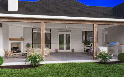French Country House Plan #4534-00108 Elevation Photo