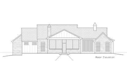 Modern Farmhouse House Plan #2880-00009 Elevation Photo
