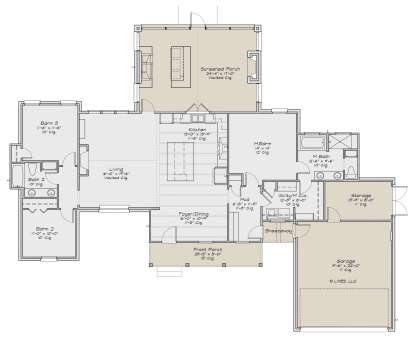 Main Floor  for House Plan #2880-00009