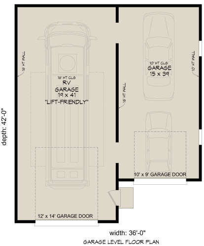 Garage Floor for House Plan #940-00969