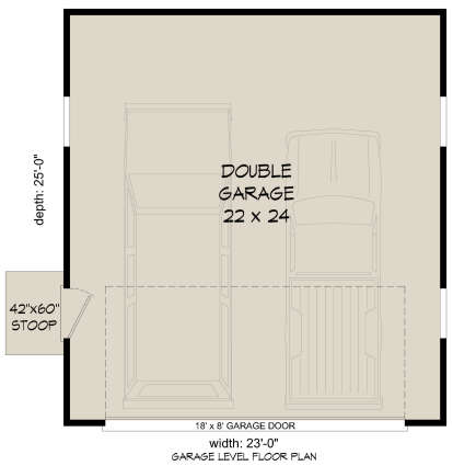 Garage Floor for House Plan #940-00970