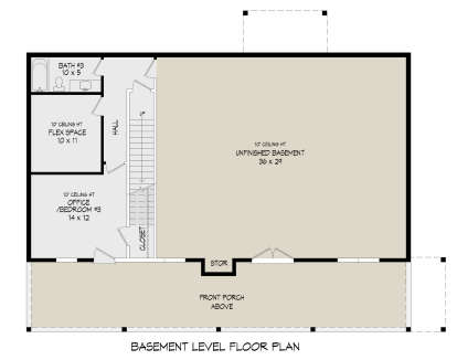 Basement for House Plan #940-00971