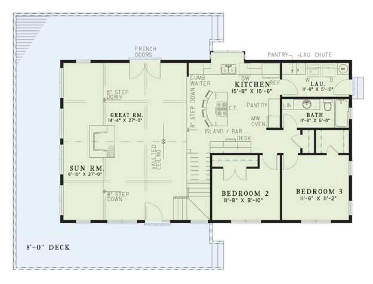 Floorplan 1 for House Plan #110-00083