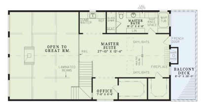 Second Floor for House Plan #110-00083