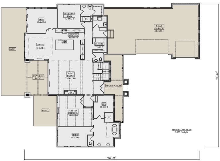 House Plan House Plan #30221 Drawing 1