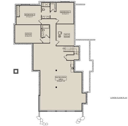 Basement for House Plan #5631-00244
