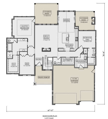 Main Floor  for House Plan #5631-00245