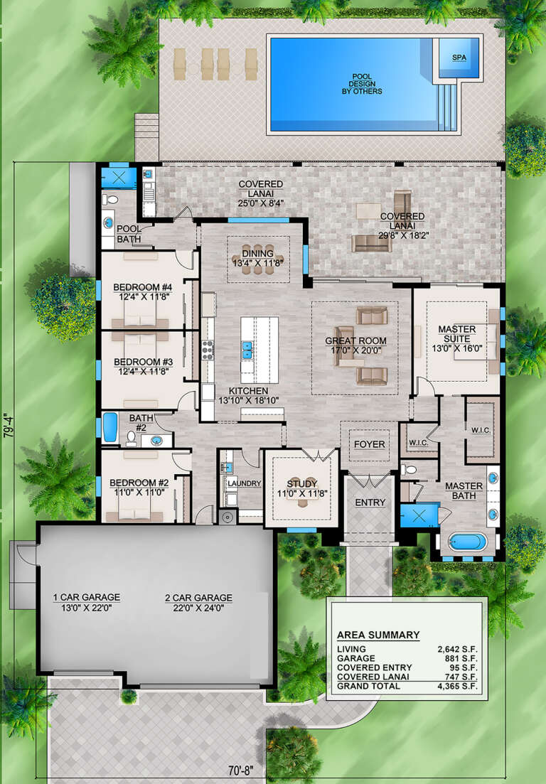 House Plan House Plan #30224 Drawing 1