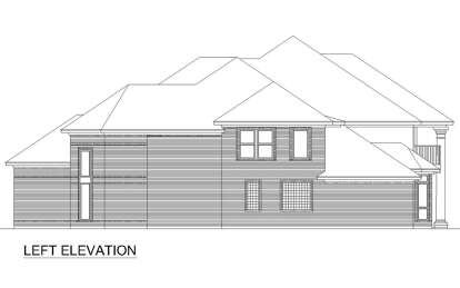 European House Plan #5445-00517 Elevation Photo