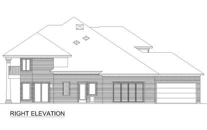 European House Plan #5445-00517 Elevation Photo