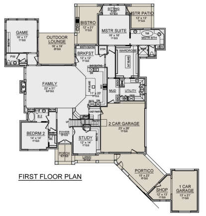 Main Floor  for House Plan #5445-00519
