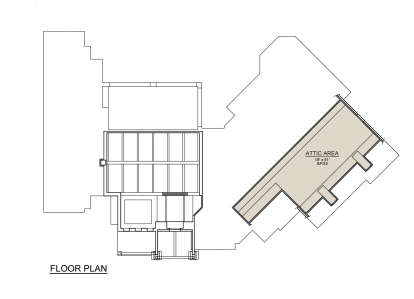 Attic Space for House Plan #5445-00520