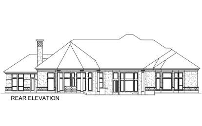 Contemporary House Plan #5445-00521 Elevation Photo