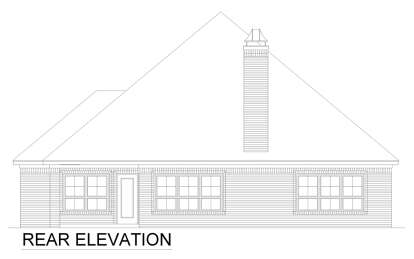 European House Plan #5445-00522 Elevation Photo