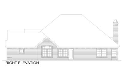 European House Plan #5445-00522 Elevation Photo