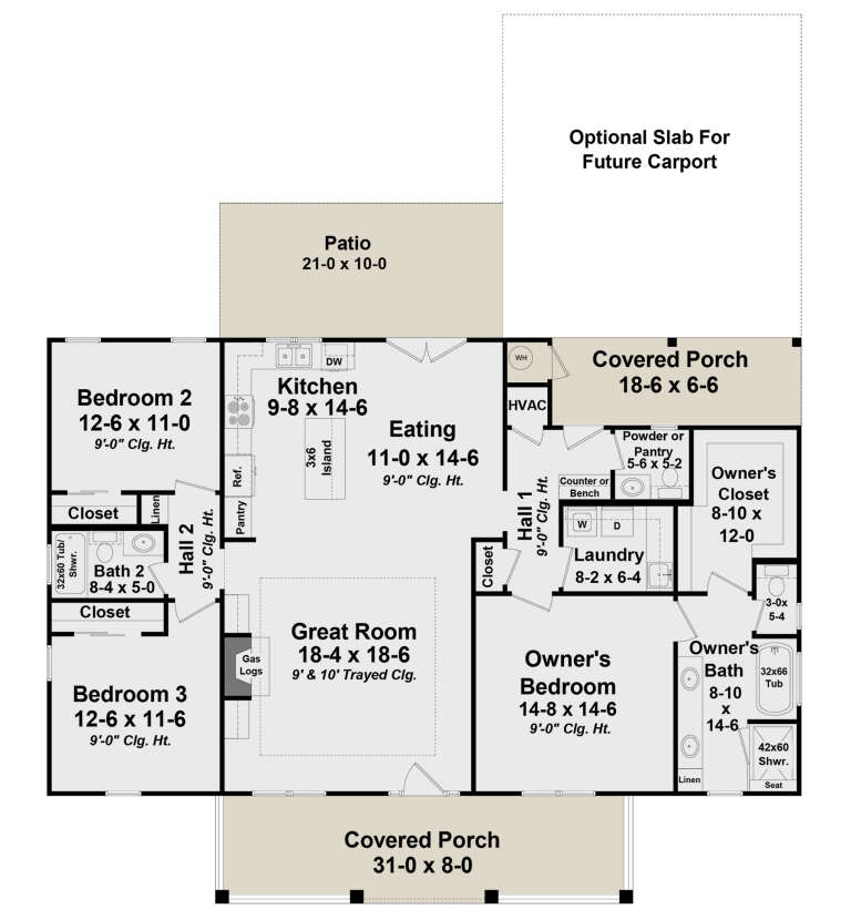 House Plan House Plan #30234 Drawing 1