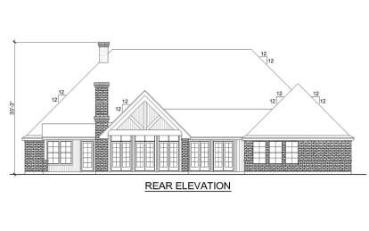 Craftsman House Plan #5445-00525 Elevation Photo