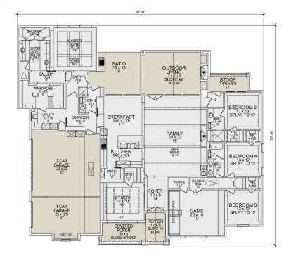 Main Floor  for House Plan #5445-00525