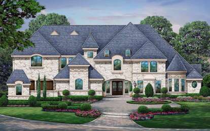 European House Plan #5445-00526 Elevation Photo