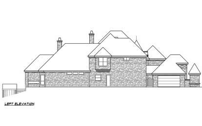 European House Plan #5445-00526 Elevation Photo