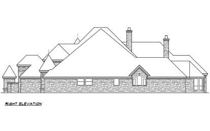 European House Plan #5445-00526 Elevation Photo