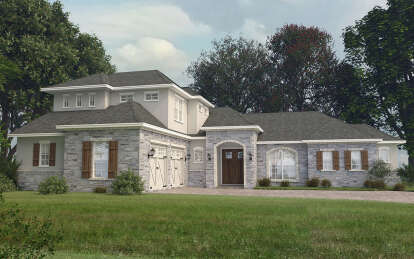 European House Plan #9300-00020 Elevation Photo