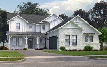 Modern Farmhouse House Plan #9300-00022 Elevation Photo