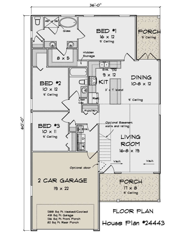 House Plan House Plan #30245 Drawing 1