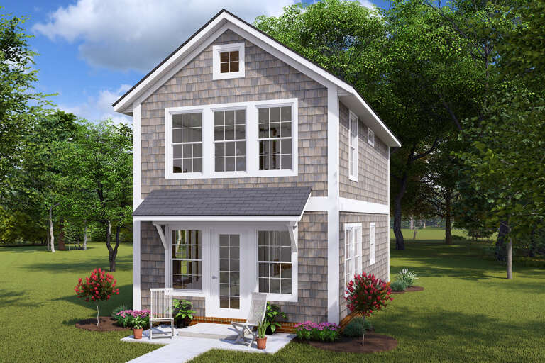 House Plan House Plan #30247 Angled Front Elevation