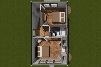 Overhead Second Floor for House Plan #4848-00404